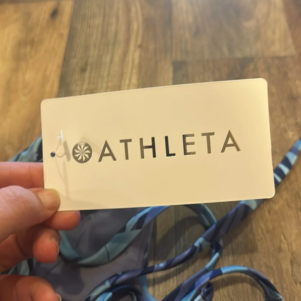 Athleta A-C Triangle Printed Tankini sz XS NWT - Picture 6 of 6